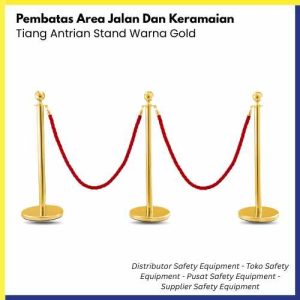 Tiang Antrian Warna Gold